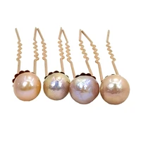 freshwater pearl hair pins for women natural baroque pearl hairpin bridal hair jewelry pince cheveux femme mariage wigo1409