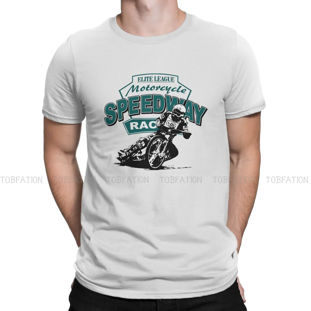 

Мужская футболка с круглым вырезом, из Ткани в стиле Харадзюку