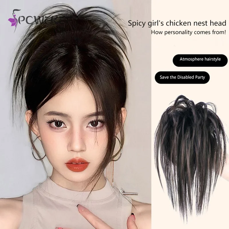 Синтетический пучок волос реалистичный кудрявый парик женская шпилька для