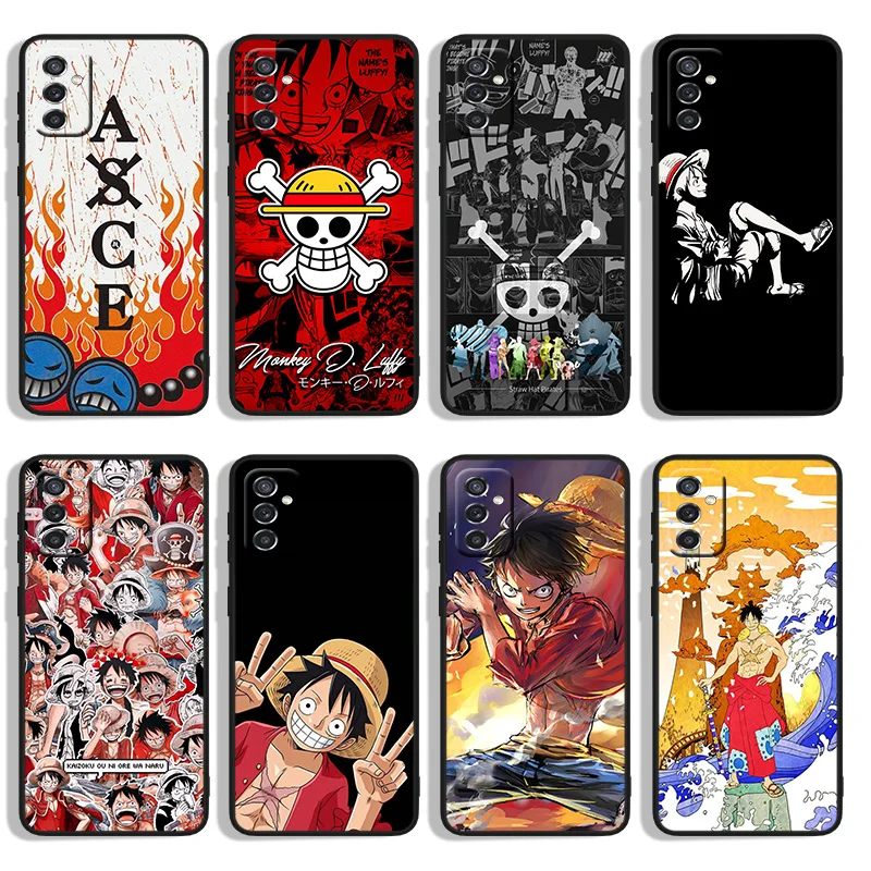 

Anime One Piece For Samsung Note 20 10 9 8 Ultra Plus lite M52 M22 M32 M62 M31S M21 M20 M12 M10 Black Phone Case