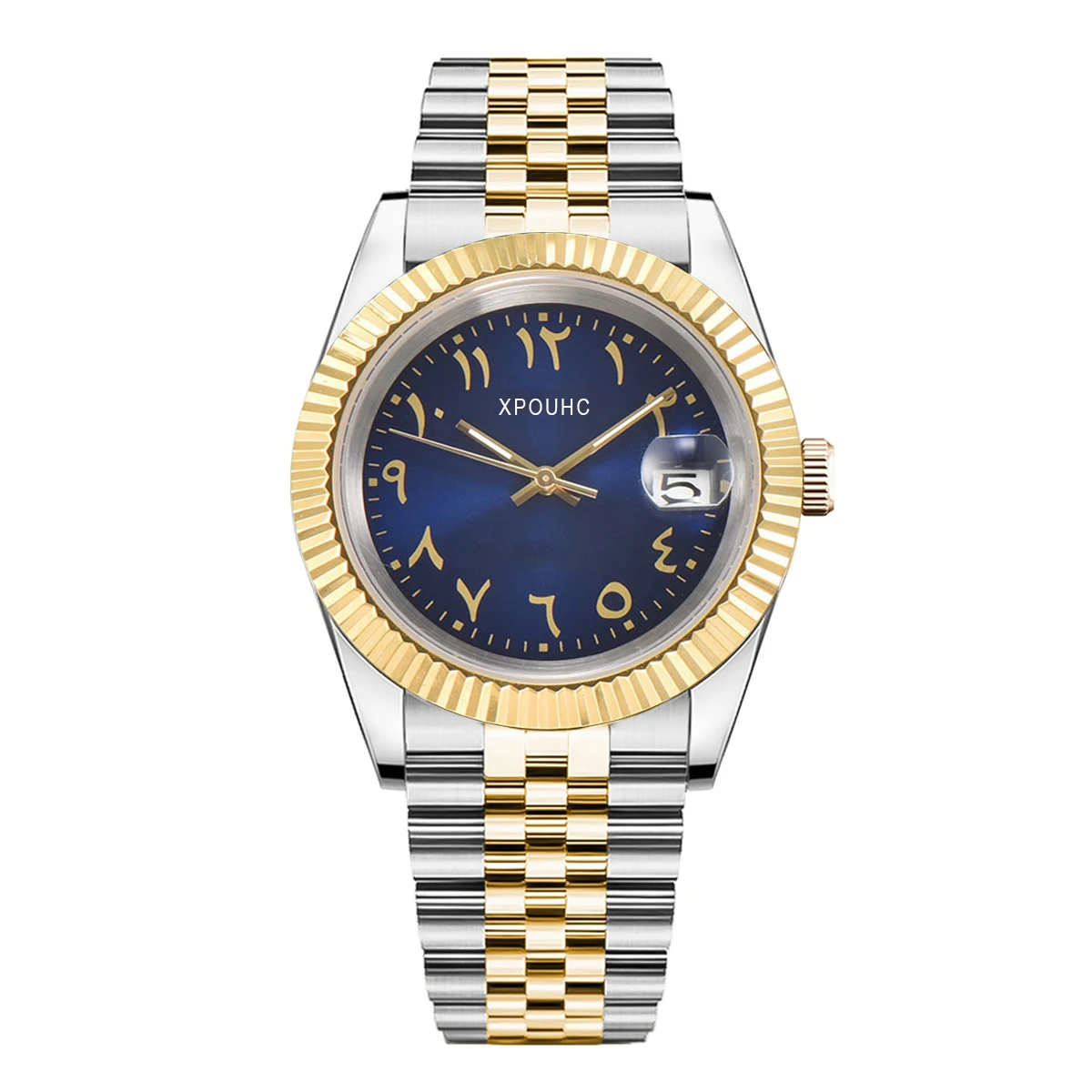 Часы NH35 на заказ Поддержка индивидуального логотипа Сапфировое стекло Корпус из