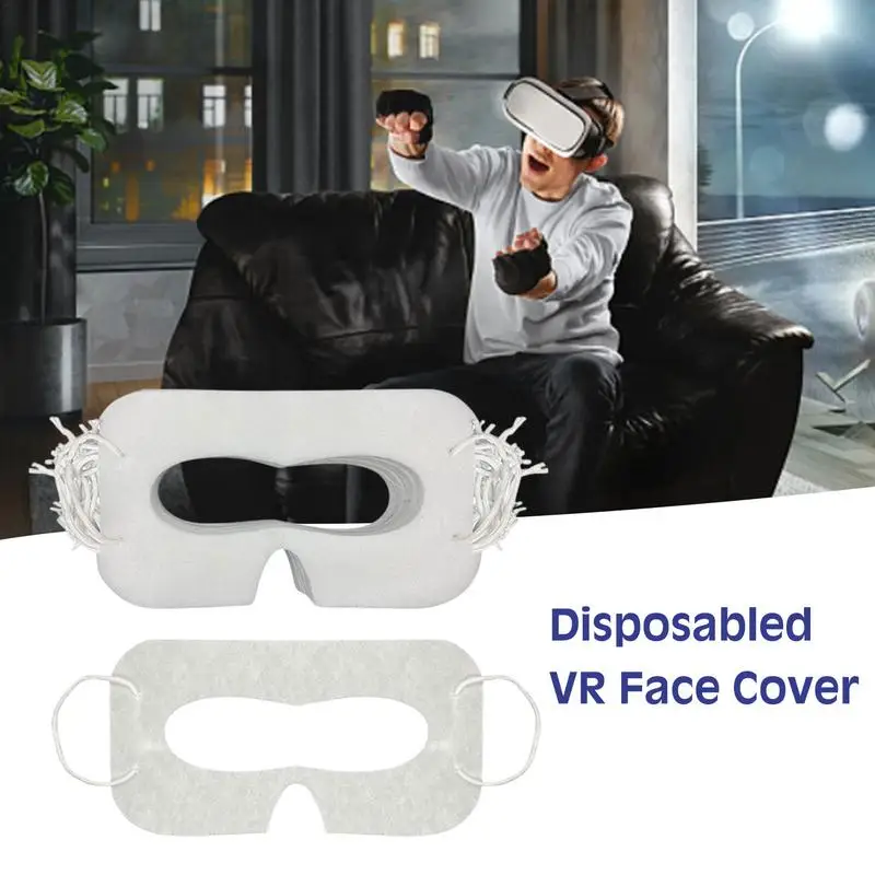 

VR Eye Face Cover 100 Pack Sanitary VR Disposabled Eve Covers Universal Face Cover Pad For Virtual Reality Headsets Accessories