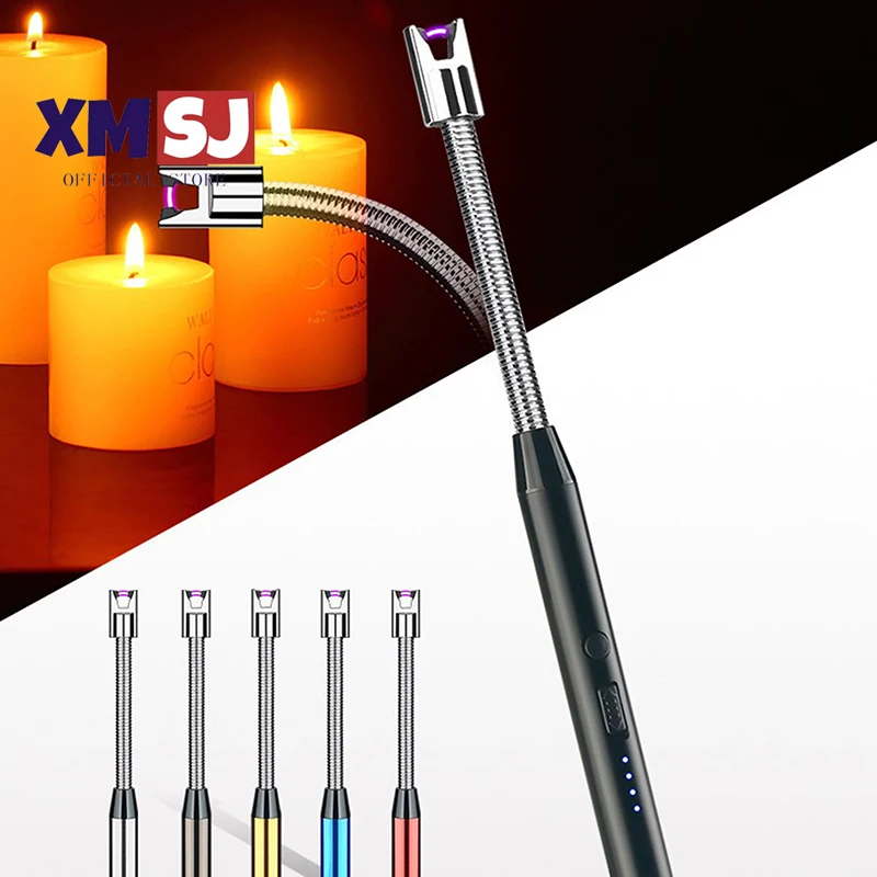 

Lighter USB Plasma Lighter Windproof Flameless Electric Candle Lighters