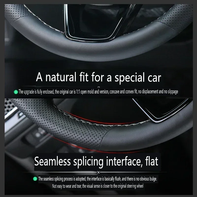 Фото Чехол на руль автомобиля для BMW G30 530i 525i 530d M550d M550i G02 X4 2018 F90 M5 G01 X3 M40i, кожаные замшевые аксессуары №2
