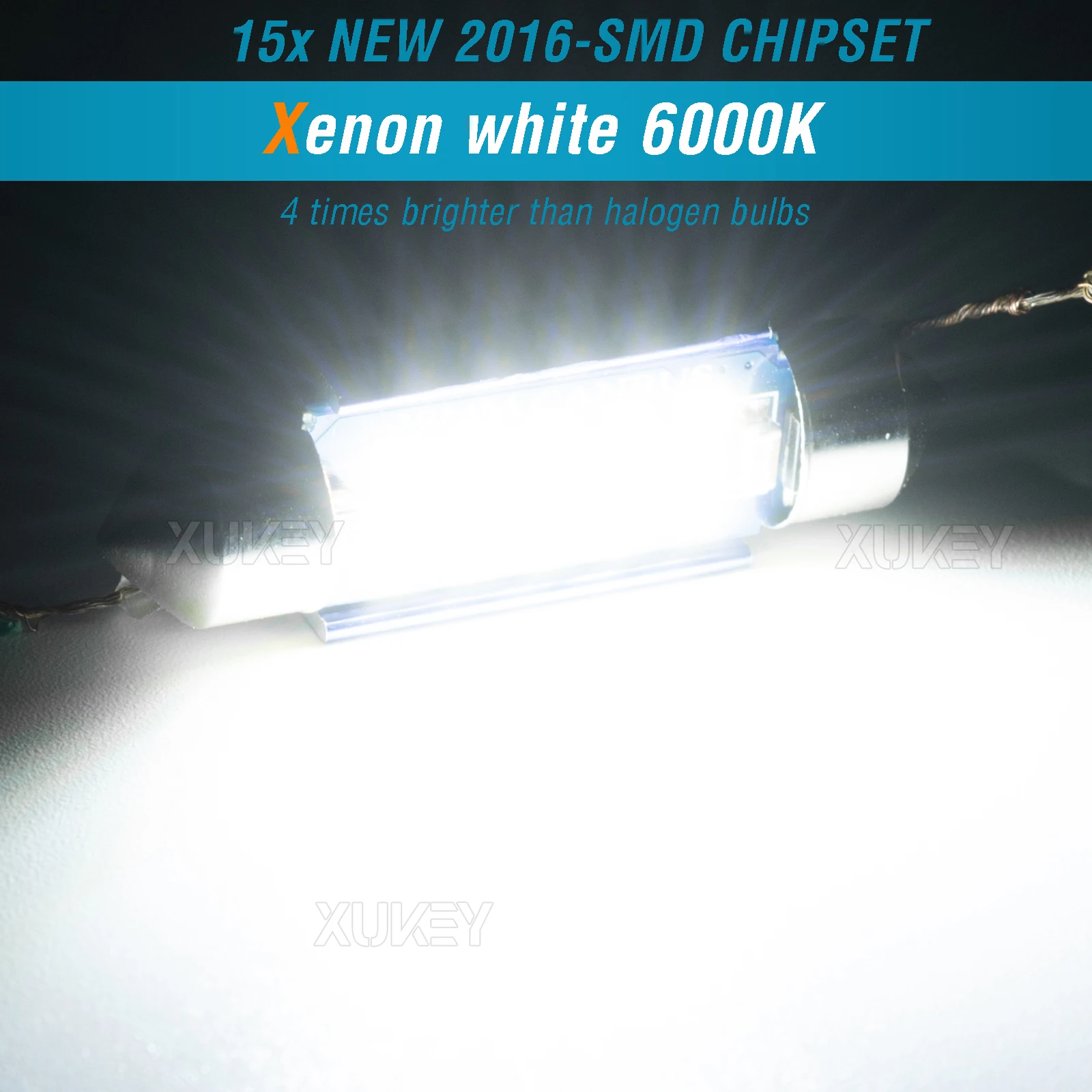 Лампы-гирлянды CASHCOW 4X 39 мм 38 лампы C5W CANBUS 2016-15-SMD 12 В для замены салона автомобиля