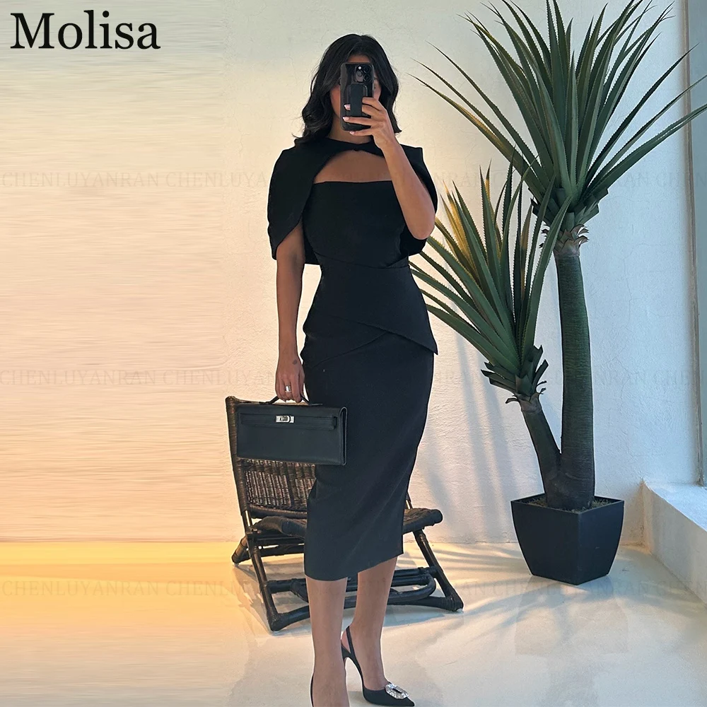 Molisa 2 шт. черные платья-футляры для торжественных случаев простые женские