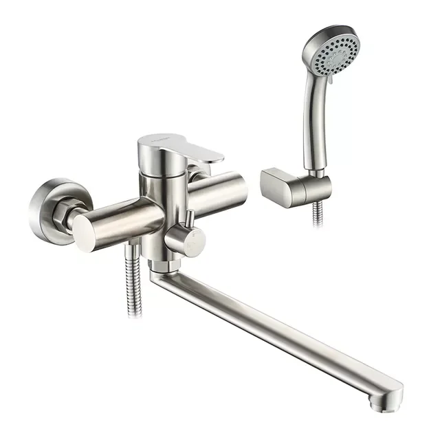 

Bath Shower Faucets Set Bathtub Faucet Water Mixer Crane Tap with Hand Shower Stainless Steel Bathroom Faucets L72203