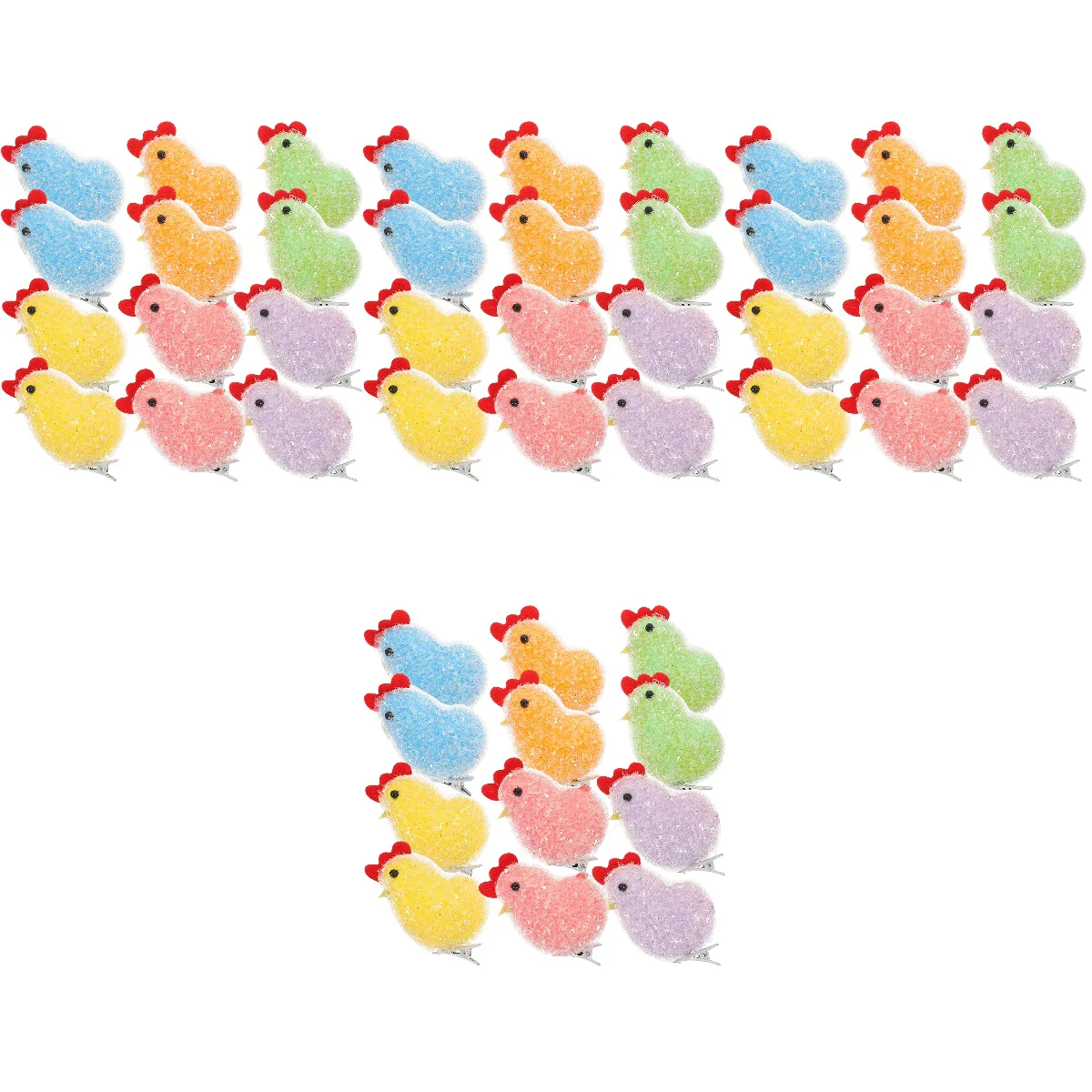 

48 Pcs Easter Hair Clips Lovely Chick Hair Pin Chick Headwear Hair Accessories