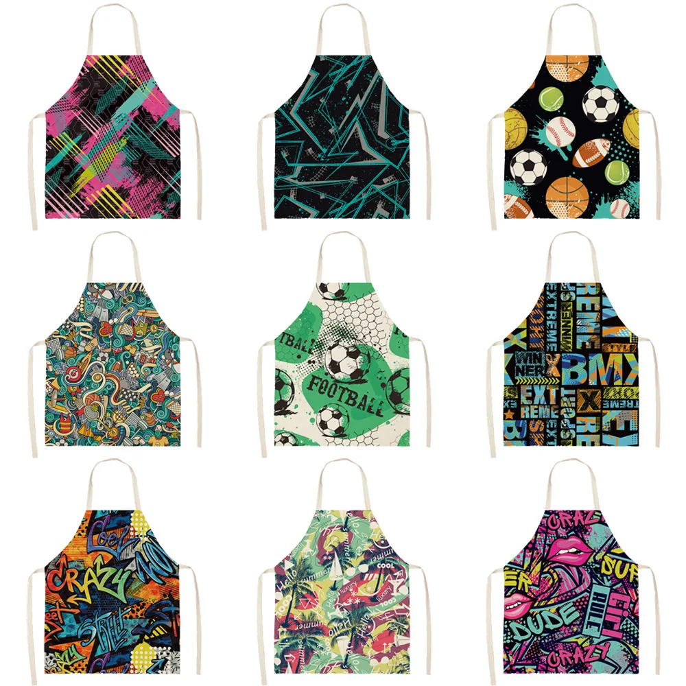 Фартуки в стиле ретро полоску для детской и женской уборки 68x55 см |