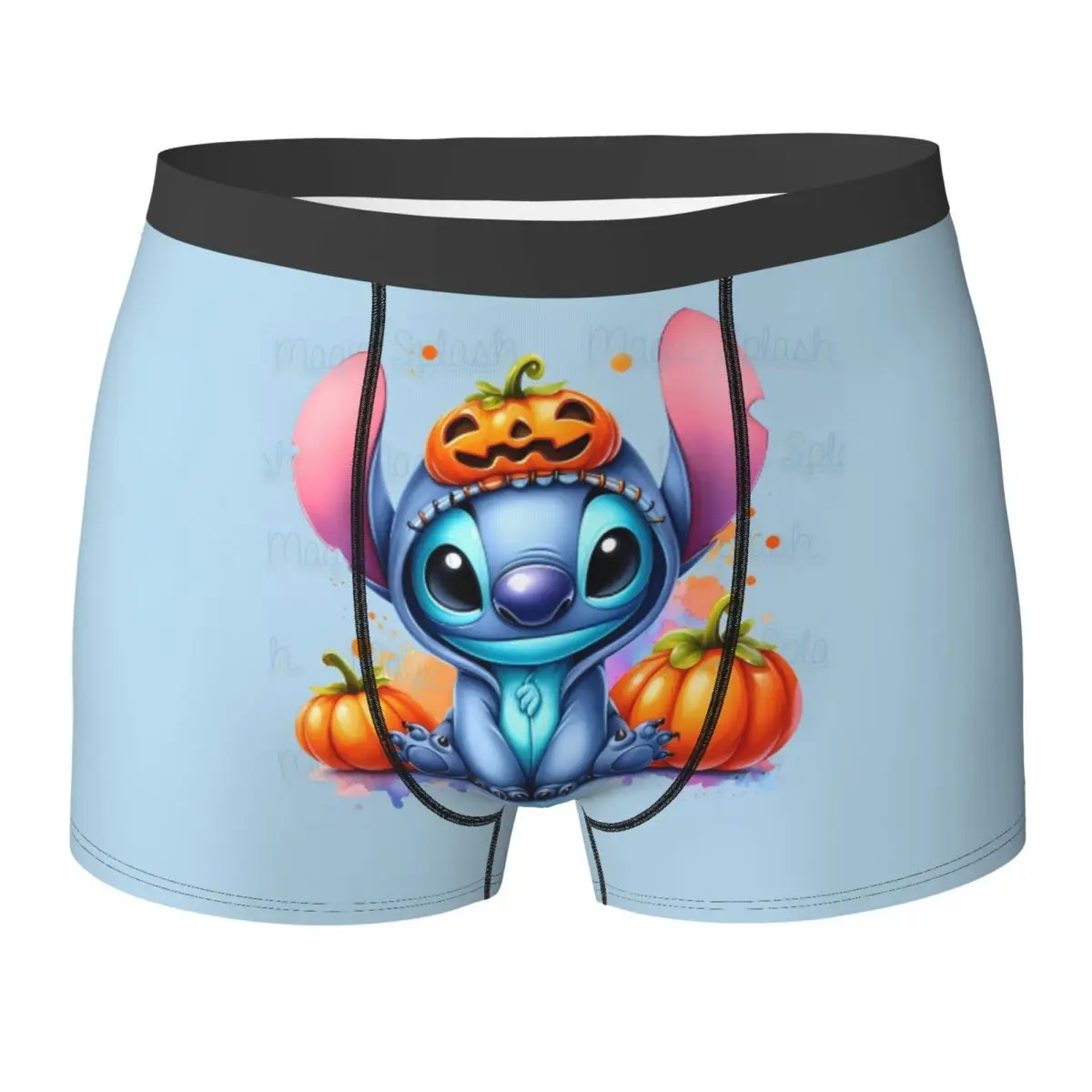 Нижнее белье со стежком дышащие трусы на Хэллоуин шорты с узором для мужчин
