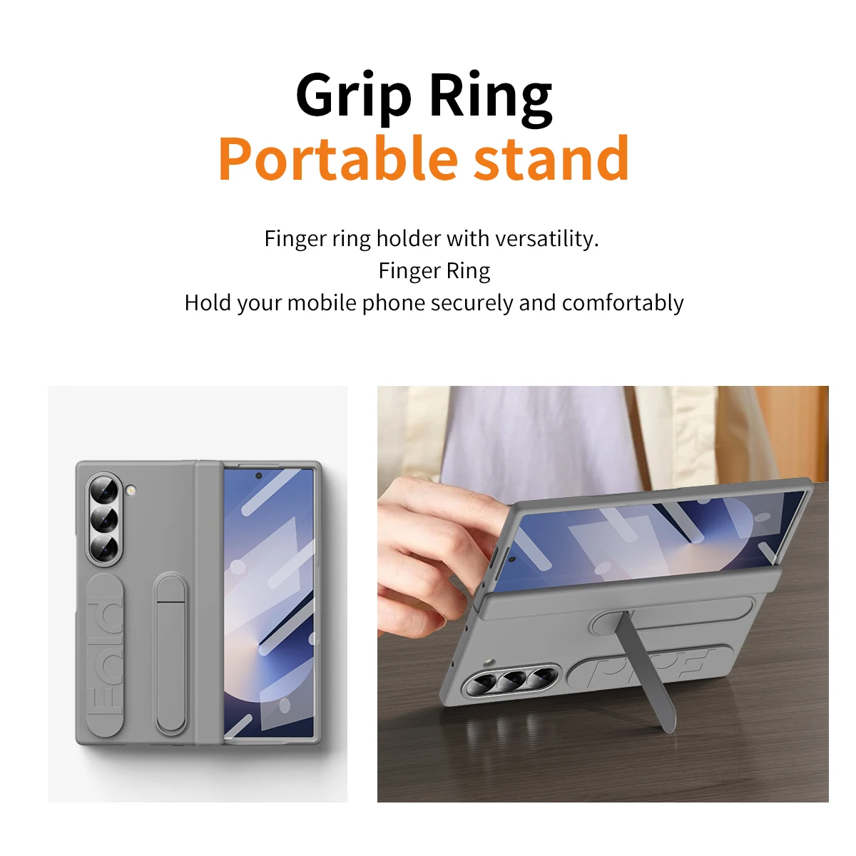 Для Samsung Galaxy Z Fold 7, 6, 5, 4, 3, держатель для браслета, шарнирный чехол с слотом для S, полноэкранный защитный чехол для Galaxy Z Fold 6 (art.: 3920d0f52aa35) - 3920d0f52aa35
