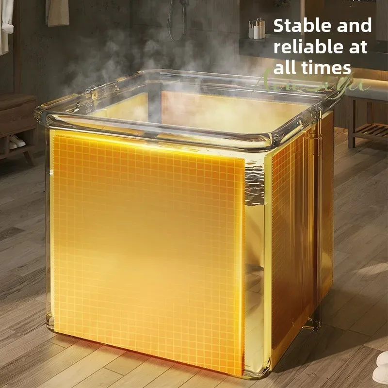 Складная ванна со сливом — большое ведро для купания дома и путешествий