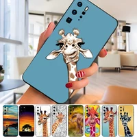 giraffe phone case for oppo a16 a54 a55 a57 k9 k9s findx3neo x3pro x5pro 7 reno6 proplus a74 a93 a94 a92 cover