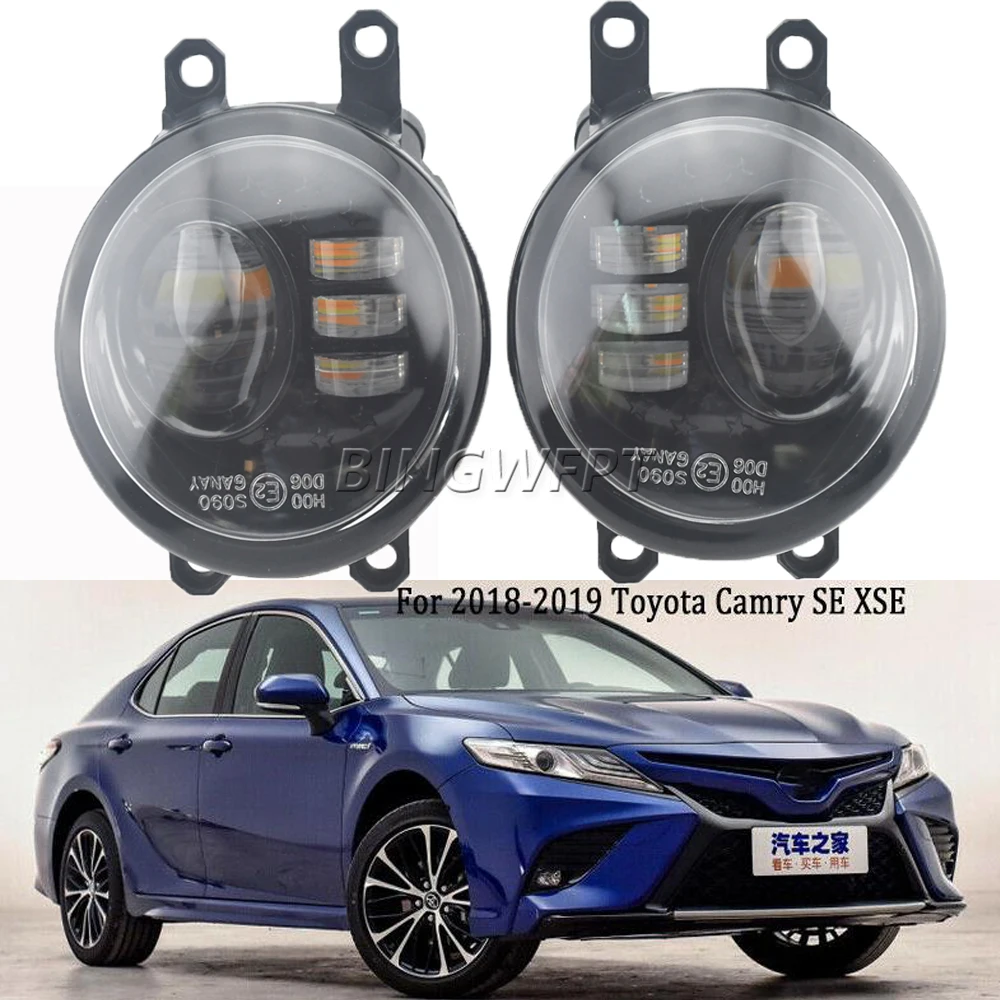 

2 шт., Автомобильные противотуманные фары для Toyota Camry 2018 2019 SE XSE