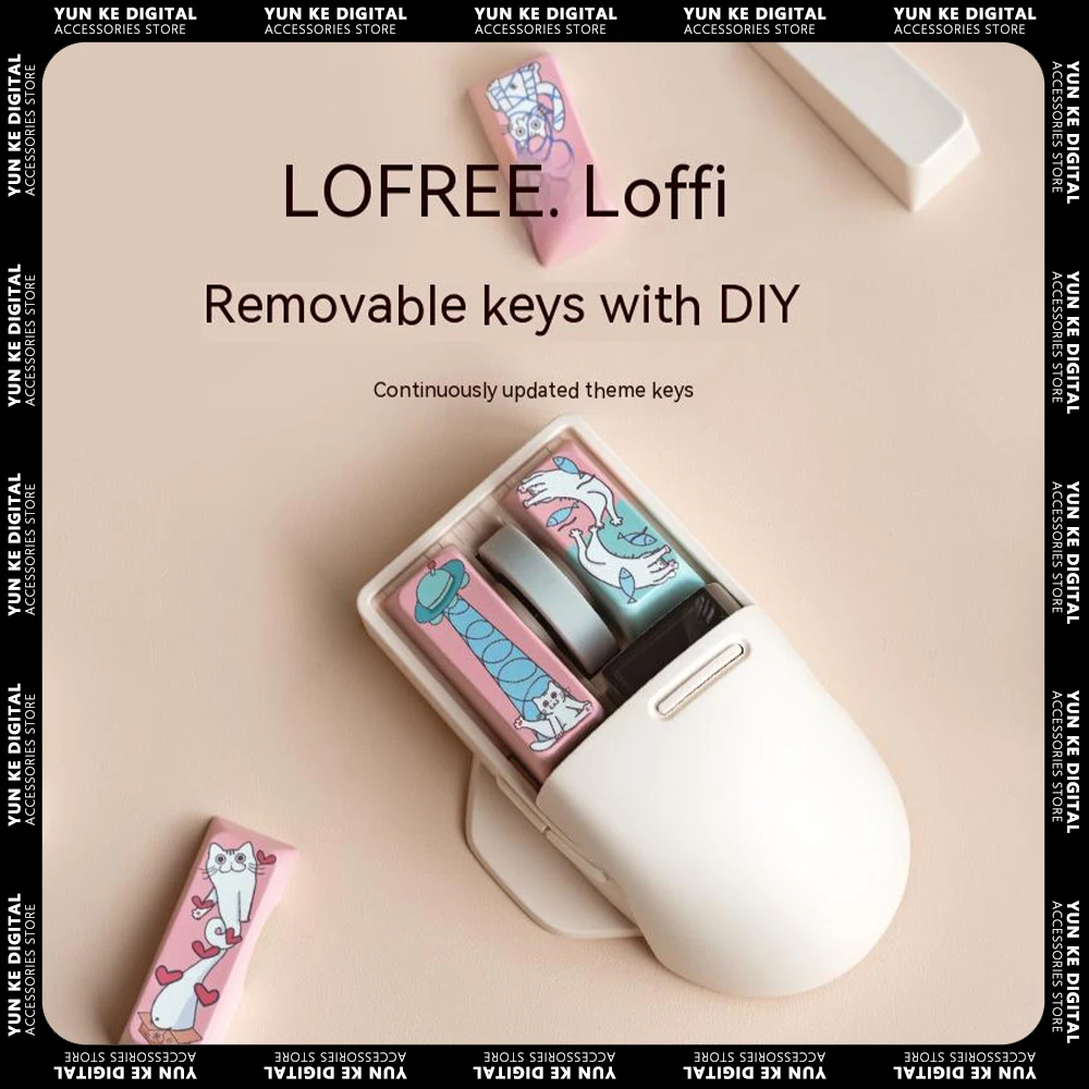 

Lofree Small Flap Bluetooth Wireless 2.4G Mouse Three Mode Rechargeable Air Mouse for Computer Mini Pc Game Mice Gaming Laptop