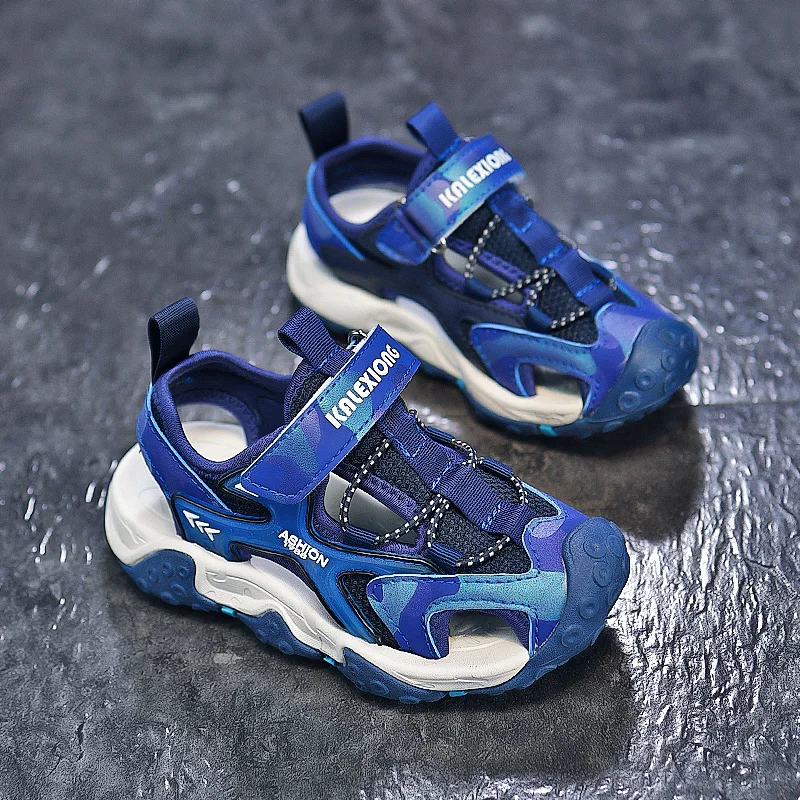 New Style Summer Kids Sandals Breathable Boys Sandals Comfortable Children Shoes Outdoor Beach Baotou Wear Resistant Sandal