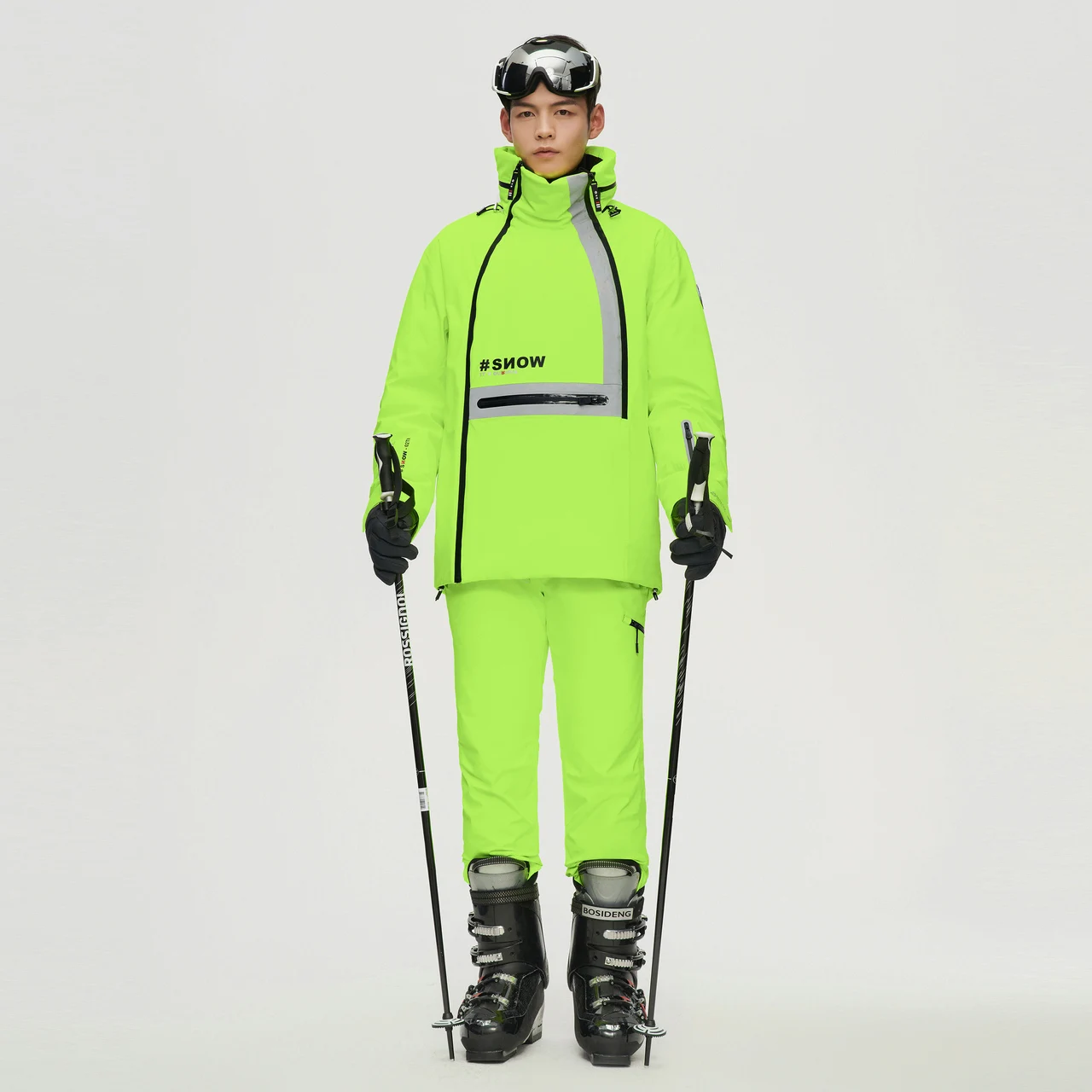 

BOSIDENG SKI Down Jacket for men and women deep winter outdoor jacket snow sport jacket waterproof fashion B10142115