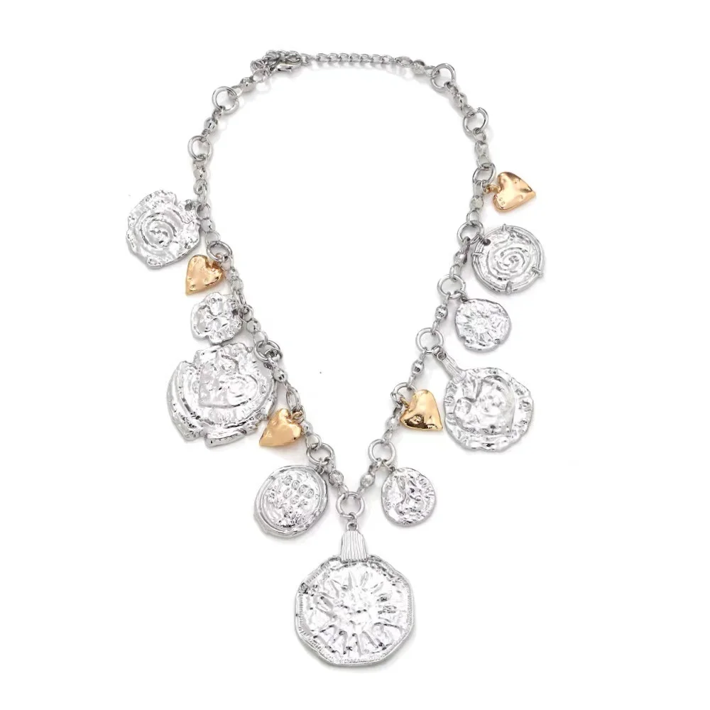 Роскошное ретро ожерелье с подвеской в виде значка неправильной формы форме