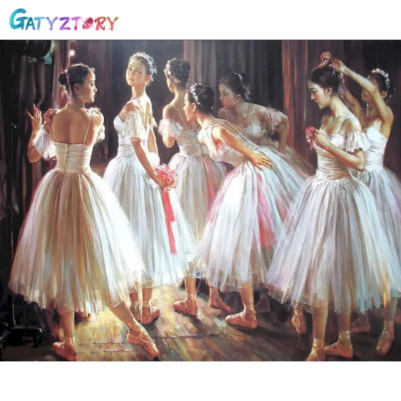 

GATYZTORY Paint By Number Girl DIY Pictures By Numbers Portrait Kits Drawing On Canvas Hand Painted Painting Art Gift Home Decor