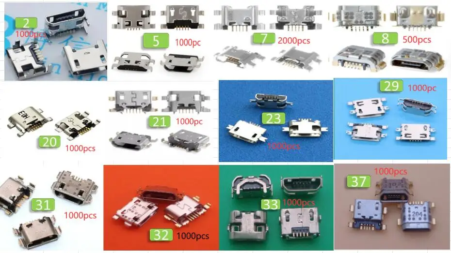 

Для Huawei Xiaomi Samsung Lenovo MOTO LG ZTE Micro USB 5-контактный USB-разъем для зарядки док-станция/всего
