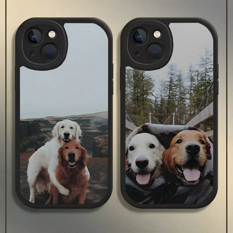 

Labrador Retrievers-dog Phone Case Lambskin For Iphone 13 Pro Max 12 11 14 Mini X Xr Xs 8 7 Puls Se Luxury Mobile Design Cover