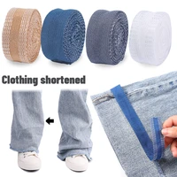 5m self adhesive pants paste iron on pants edge shorten repair pants for jean clothing and jean apparel diy sewing fabric tools