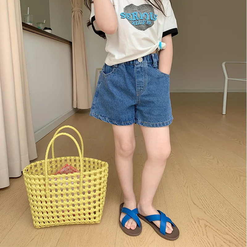 

Girls fashion summer denim shorts thin loose cool casual shorts