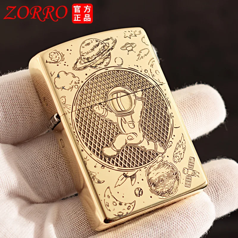 Китайская марка Zorro Серебряная гравировка астронавт ветрозащитная креативная