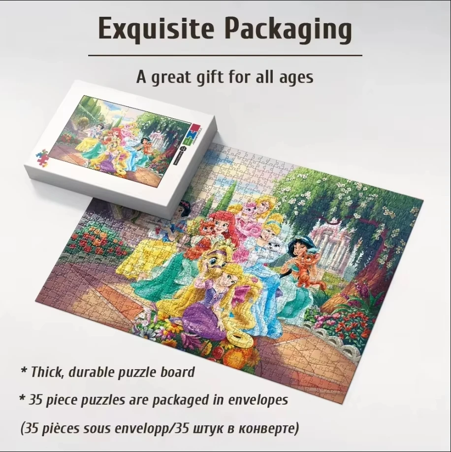 Дисней Ариэль принцесса Русалка 35/300/500/1000 шт. головоломки деревянные цельные для