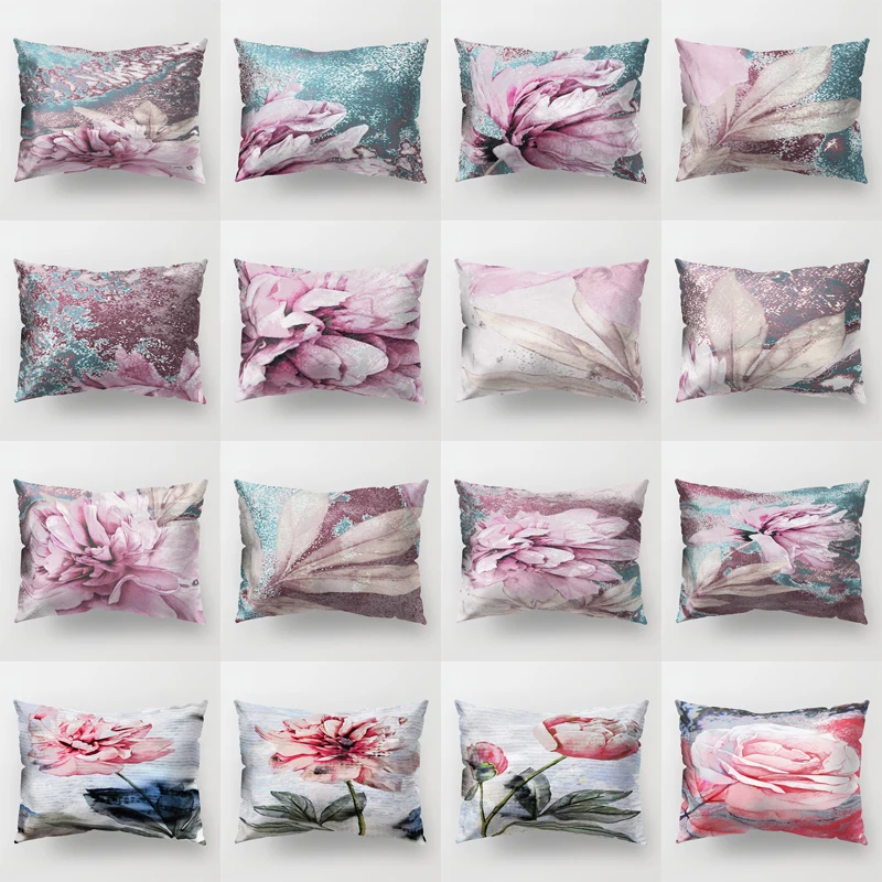 

Классическая наволочка ZHENHE с акварельным цветком, двухсторонняя наволочка с рисунком для детской подушки 12x20 дюймов (30x50 см)