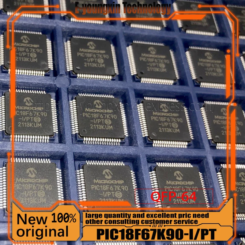 

PIC18F67K90-I/ PT PIC18F67K90-I PIC18F67K90 TQFP64 в наличии
