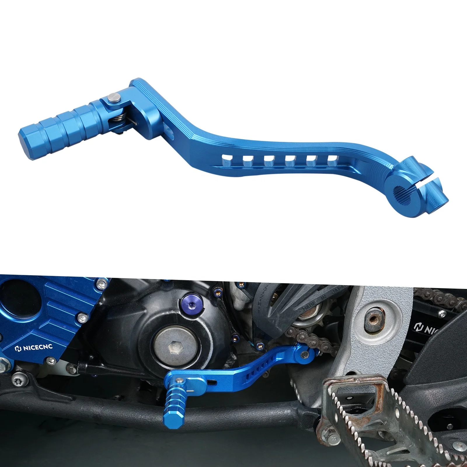 

Алюминиевые Анодированные запчасти NiceCNC для мотоциклов, рычаг переключения передач для Yamaha YFZ450R 2009-2023 YFZ450 2017
