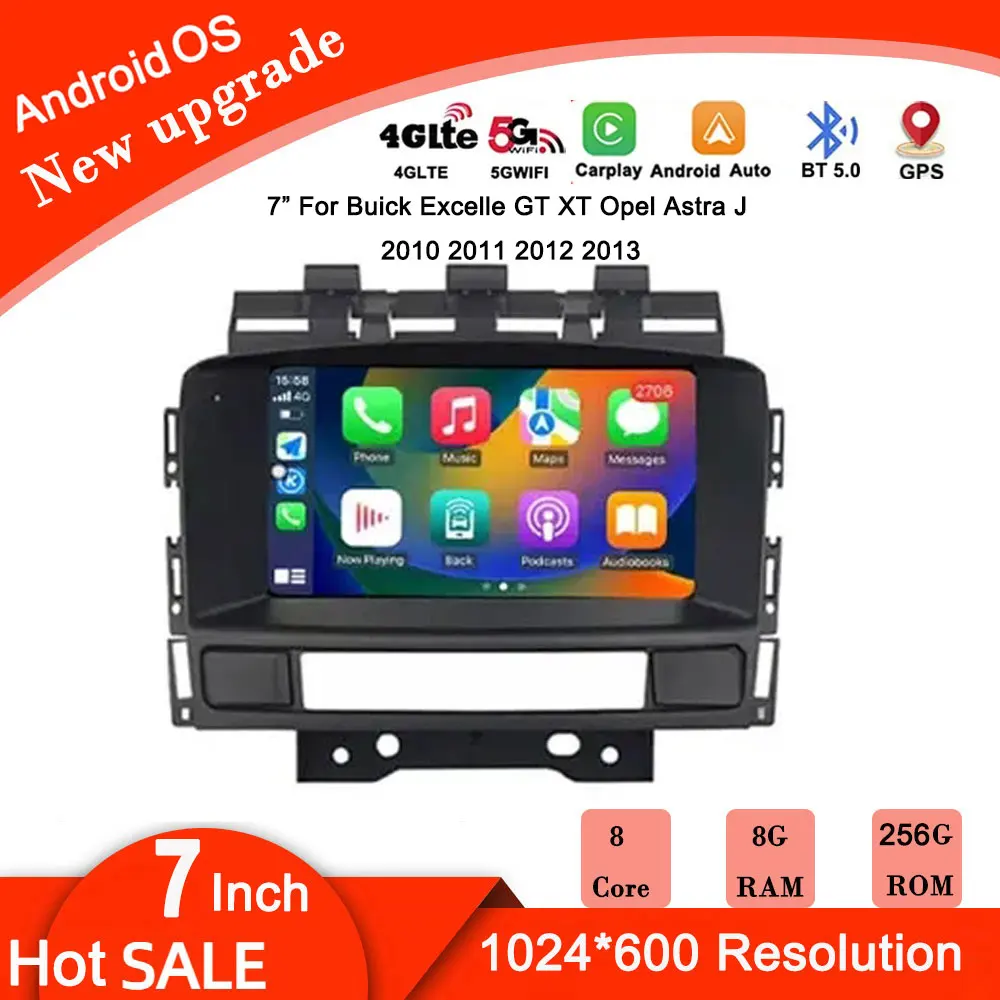 Автомагнитола для Buick Excelle GT XT Opel Astra J 2010 2011 2012 2013 7 дюймов Android 14