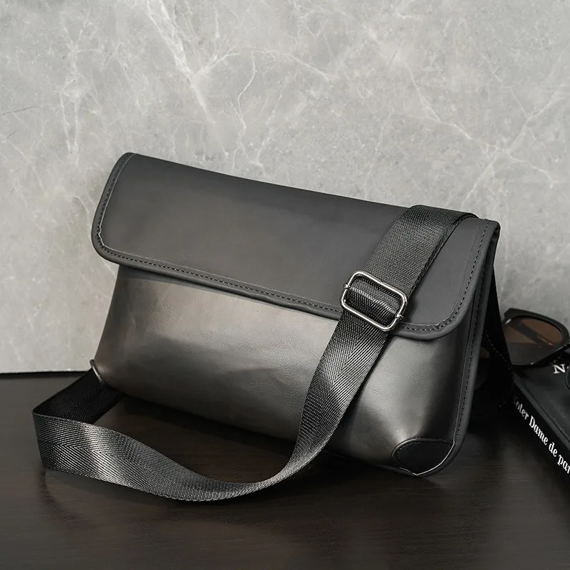 

Винтажные мужские сумки через плечо, Модный мессенджер из искусственной кожи в Корейском стиле, Дизайнерская Дорожная сумка-слинг для телефона