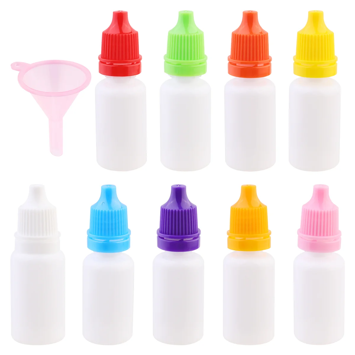 

10 Ml Container Eye Drops Bottle Plastic Go Containers Liquid Dropper Eyedrops Funnel