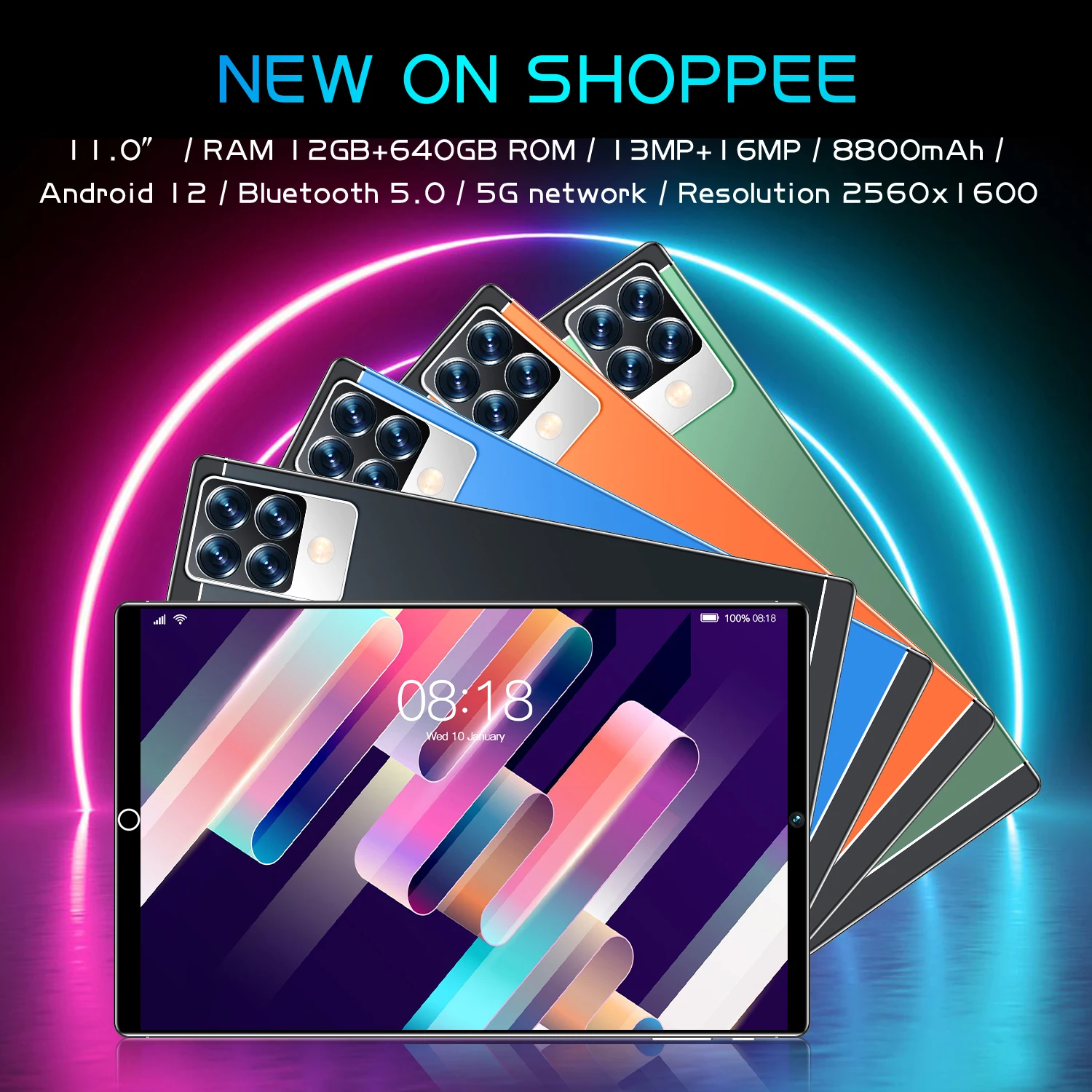

Original Tablet 12GB RAM 640GB ROM Tablet Pc 11 inch Tablete Drawing Android 12 Tablette 10 Core 5G Touch Screen Tablets