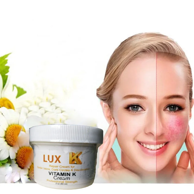 

Lux Vitamin K Cream - Eliminate Spider Varicose Veins Scars Rosacea Capillaries 2oz (60ml)