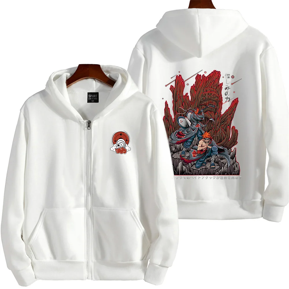 Толстовки с принтом аниме Uchiha Obito повседневные толстовки для пар студентов