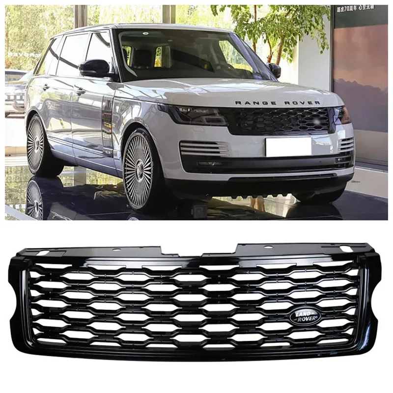 

High Quality ABS Mesh Grille Trim Racing Grills Fits For Land Range Rover Vogue 2018 2019 2020 2021 2022