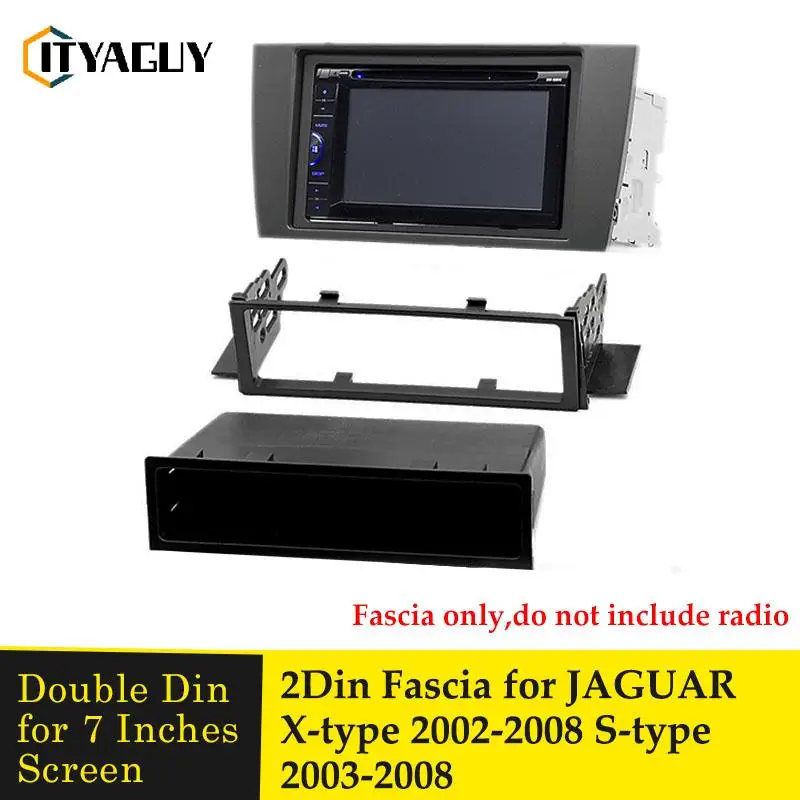 

Стереомагнитола для автомобиля, панель Fascia 2 Din, комплект рамы для JAGUAR X-type 2002-2008 S-type 2003-2008 с карманом 173*98 мм, автомобильные аксессуары
