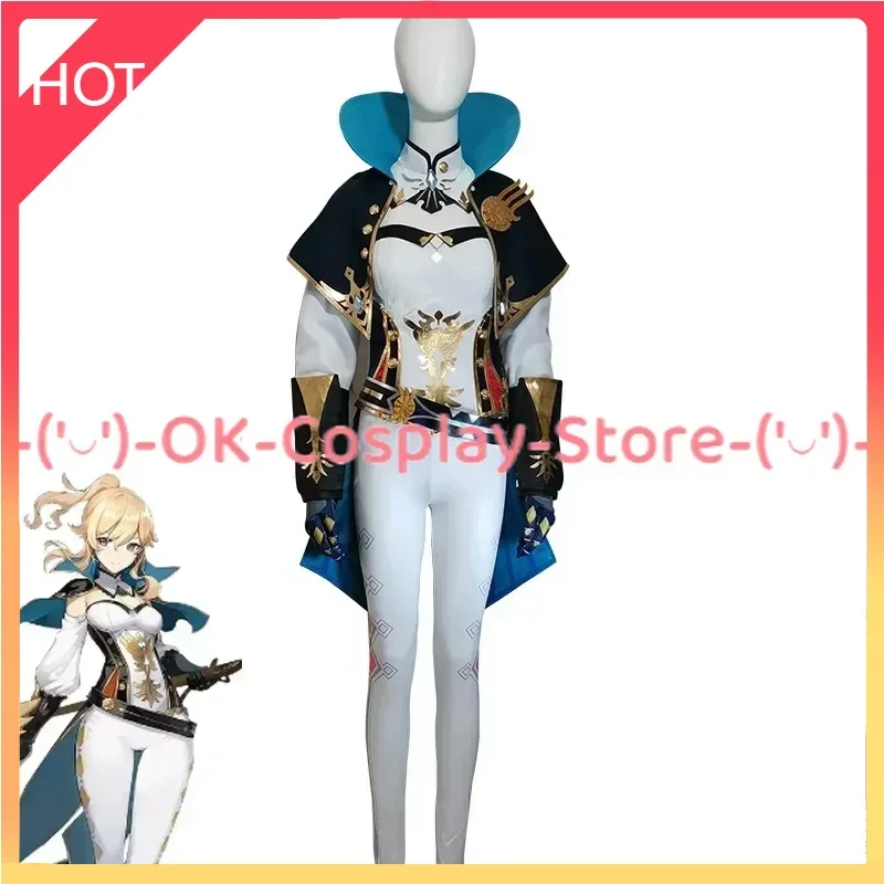 Игровой костюм для косплея Genshin Impact Jean Gunnhildr рыцарская боевая униформа одуванчика