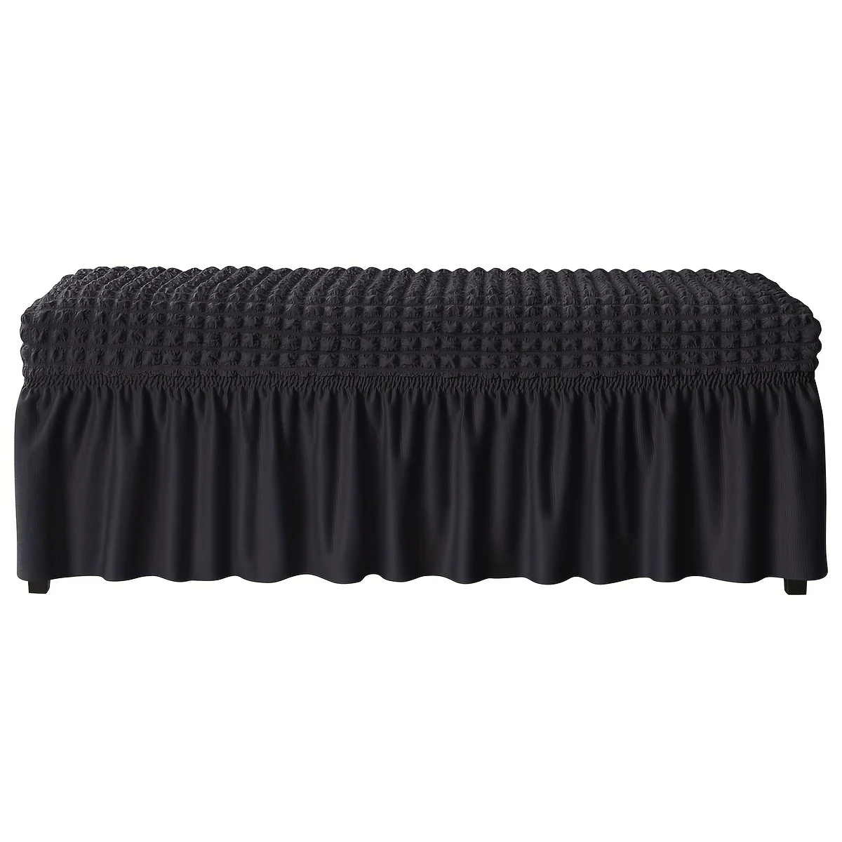 1pc Luxurious Long Bench Cover - Stretchy Dustproof Water-Resistant and Easy-to-Clean Slipcover Protector for Home Hotel Li