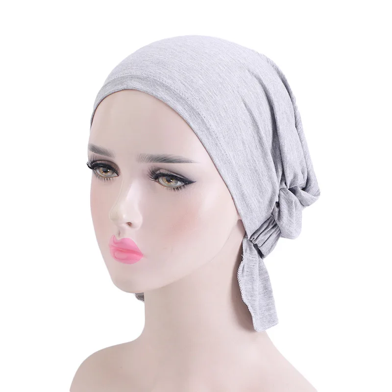 

Женская эластичная Шапка-тюрбан с завязкой, хлопковая Шапка-бини, шарф, кепка для рака, кепка, Пиратская шапка, головной убор, аксессуары для ...