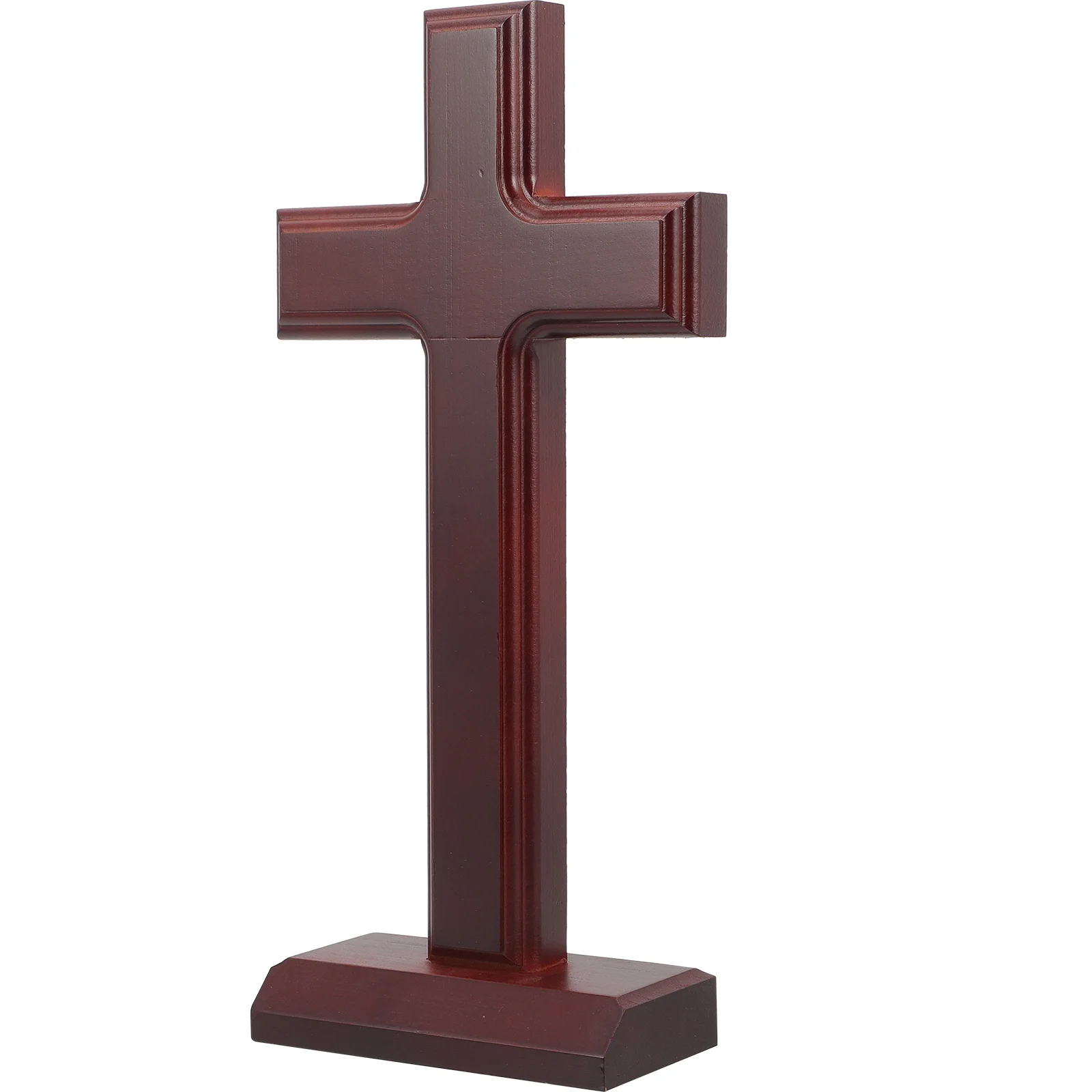 

Tabletop Standing Cross Christian Religious Gift Catholic Wooden Decoration Home La Croix Ornament Commemorate Prayer Cards