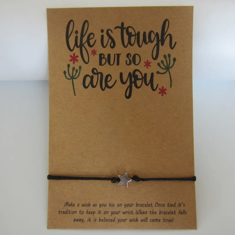 

life is tough but so are you wish bracelets for gifts friends