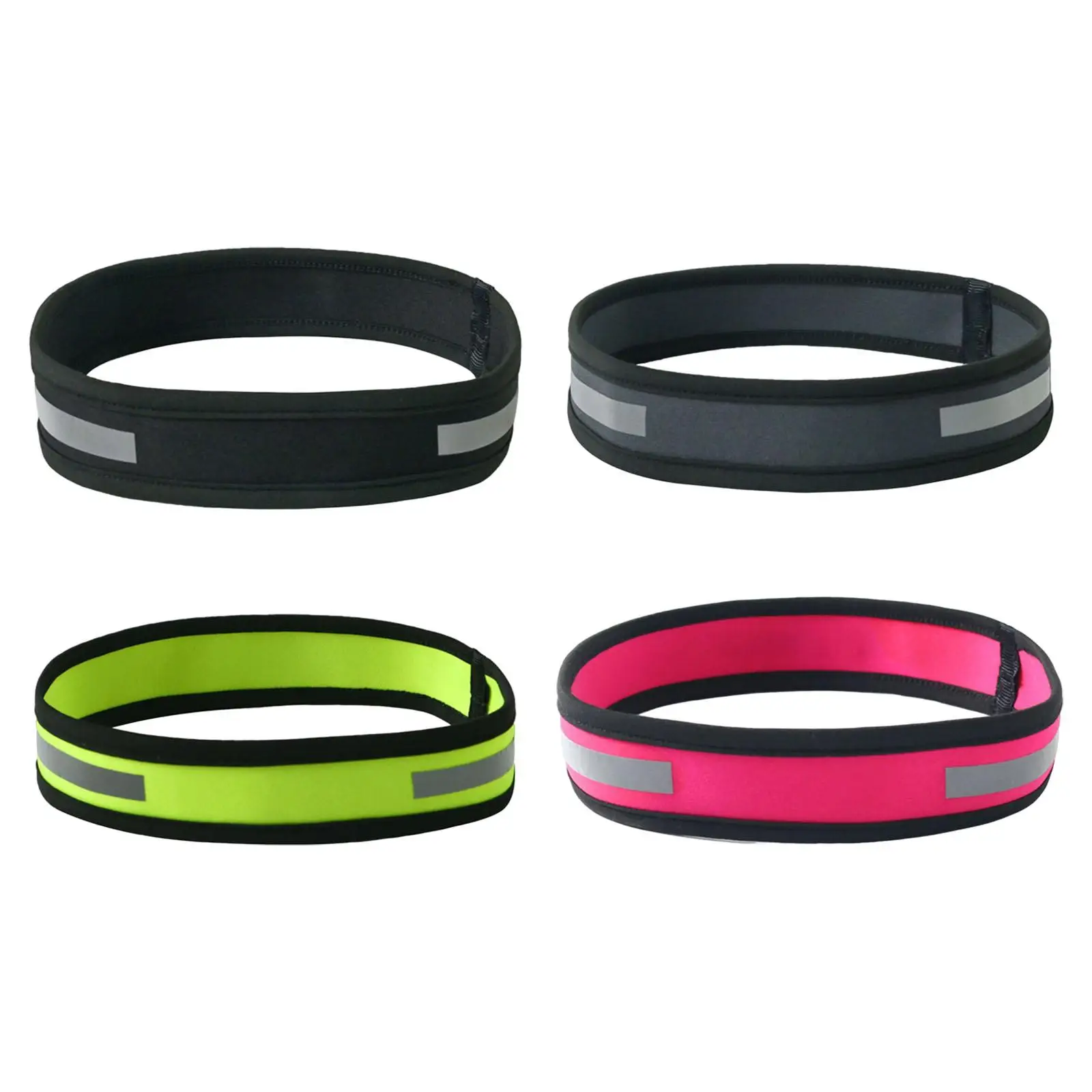 Спортивная повязка на голову светоотражающая поглощающая пот Нескользящая для