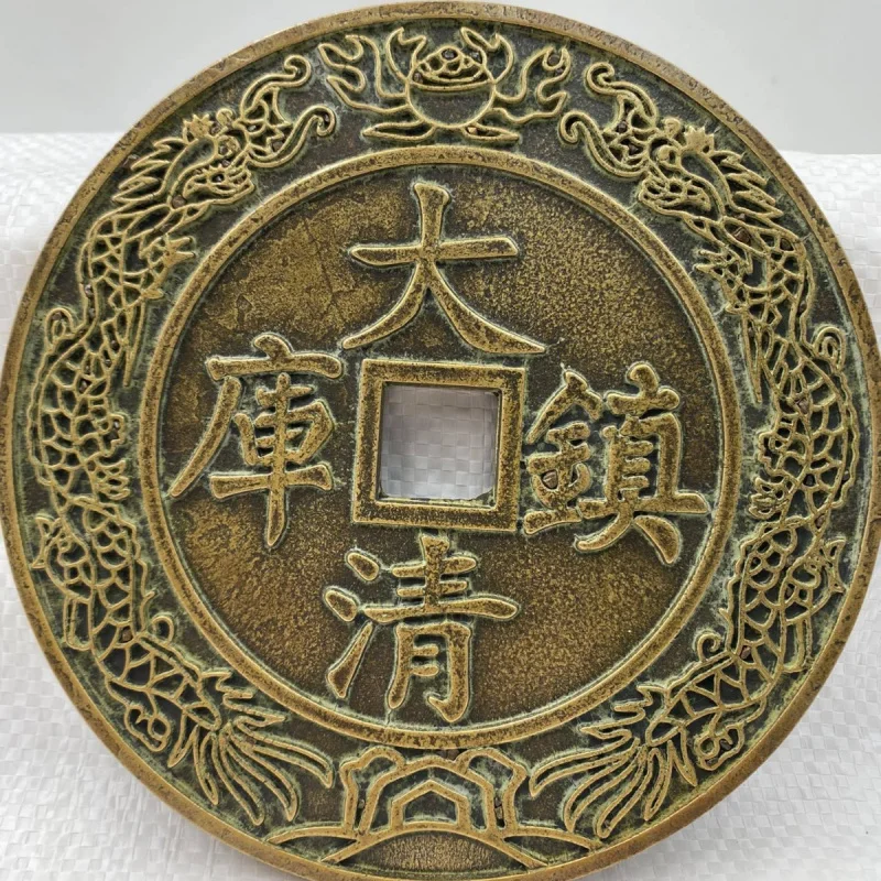 Ручные медные монеты городская библиотека Дацин мальчик и девочка очень большие