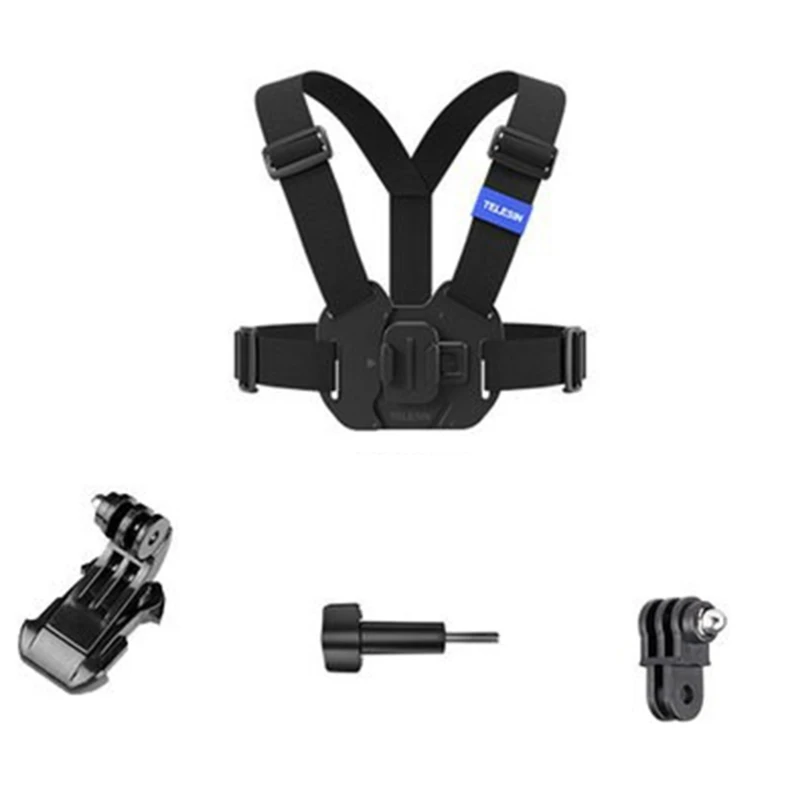 

Elastic Adjustable Head Strap Mount Belt Chest Belt Mount For Go 10 9 8 7 6 5 Action 3 Action Camera Accessories