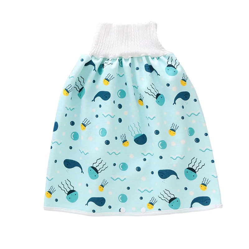 

Infant Children Diaper Skirt Waterproof Cartoon Newborn Training Nappy Changing Washable Reusable Urine Pad Baby Cotton Diaper