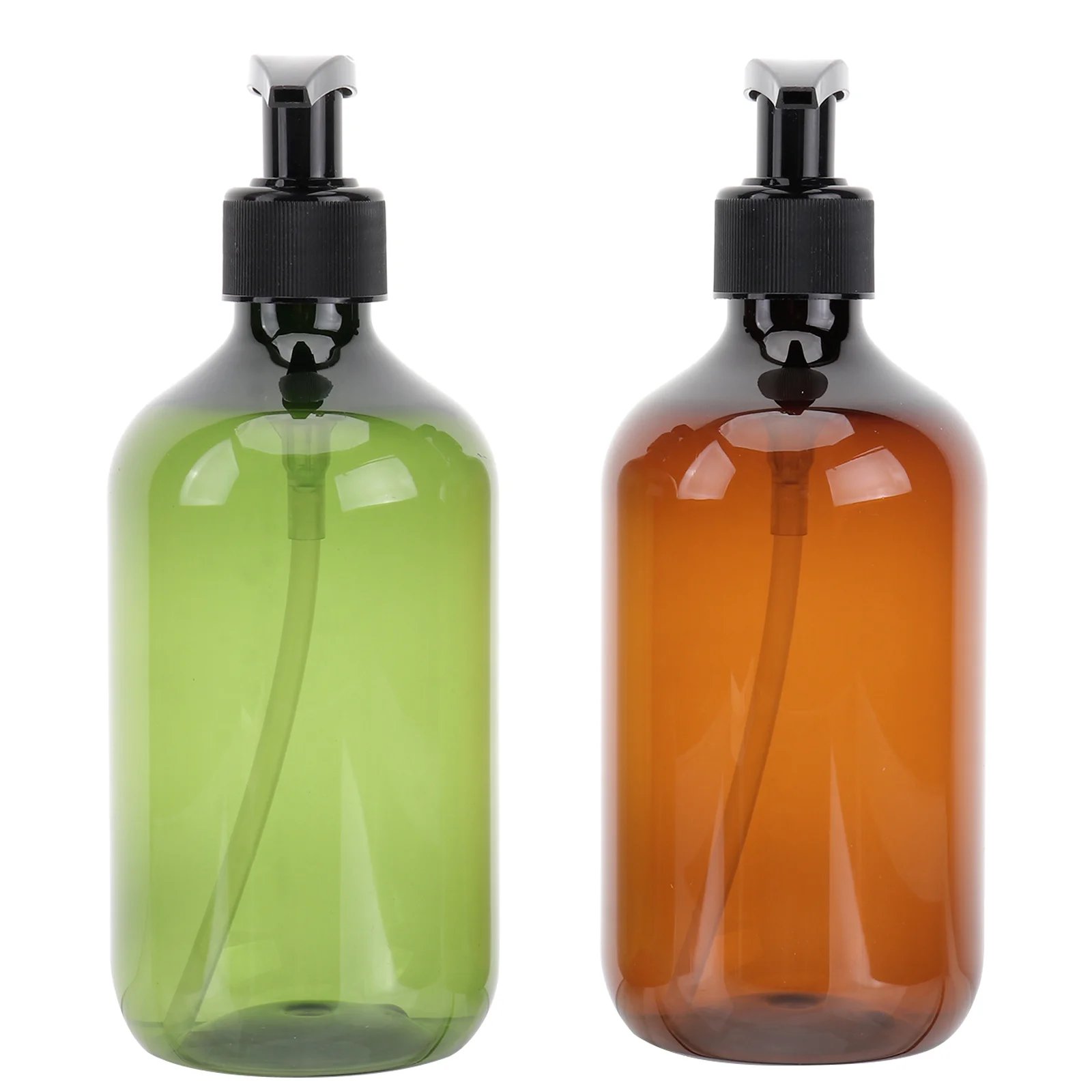 

3 Pcs Pump Bottle Dispenser Plastic Go Containers Liquid Black Shampoo Conditioner Body Wash Bottles
